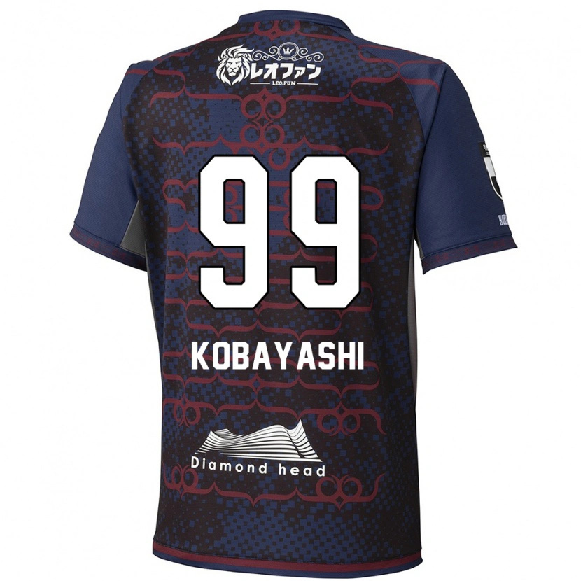Danxen Kinderen Yuki Kobayashi #99 Blauw Rood Uitshirt Uittenue 2025/26 T-Shirt