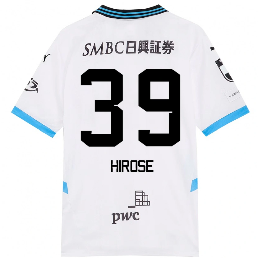 Danxen Kinderen Neo Hirose #39 Wit Hemelsblauw Uitshirt Uittenue 2025/26 T-Shirt