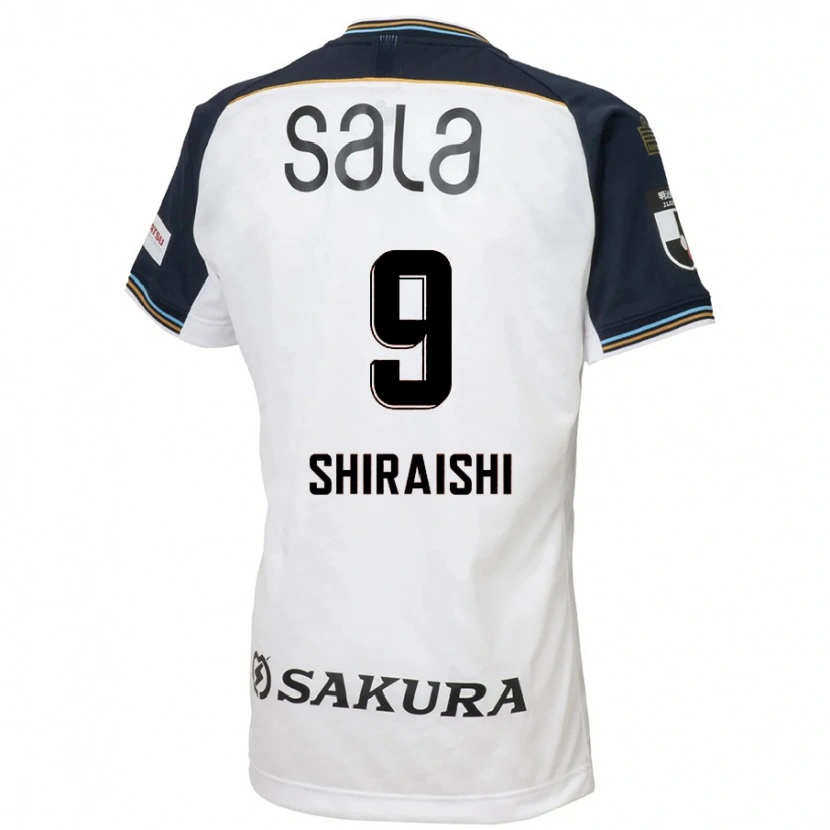 Danxen Kinderen Eriya Shiraishi #9 Wit Zwart Uitshirt Uittenue 2025/26 T-Shirt