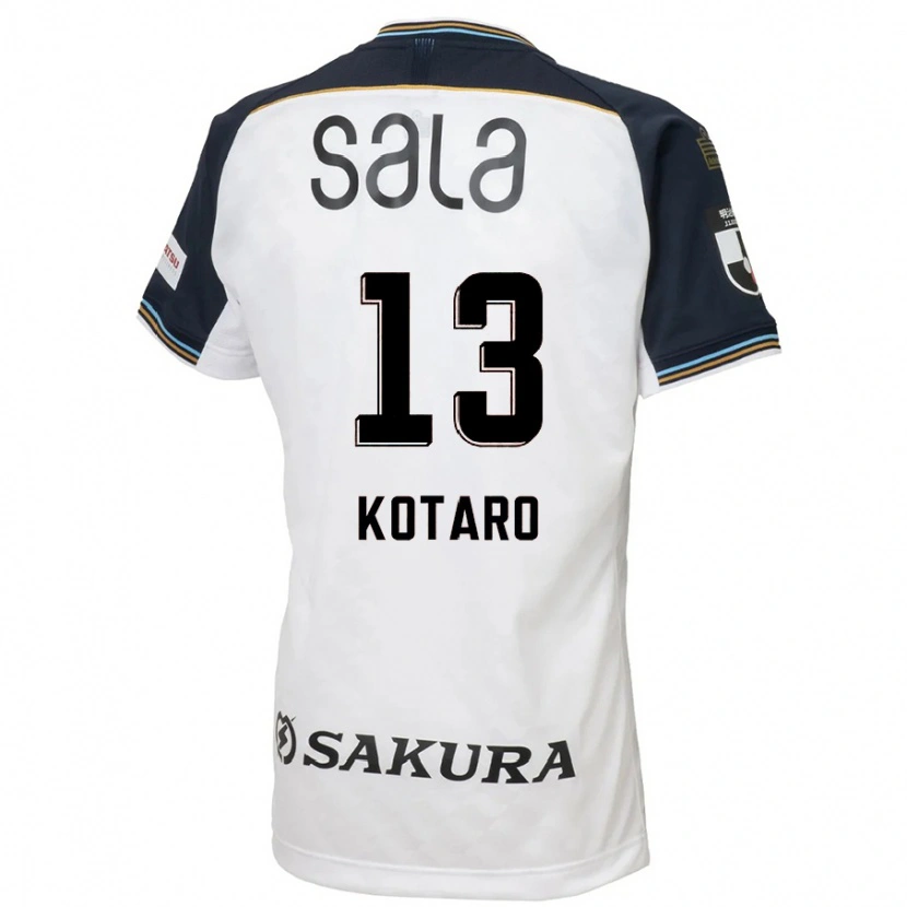 Danxen Kinderen Kotaro Fujikawa #13 Wit Zwart Uitshirt Uittenue 2025/26 T-Shirt