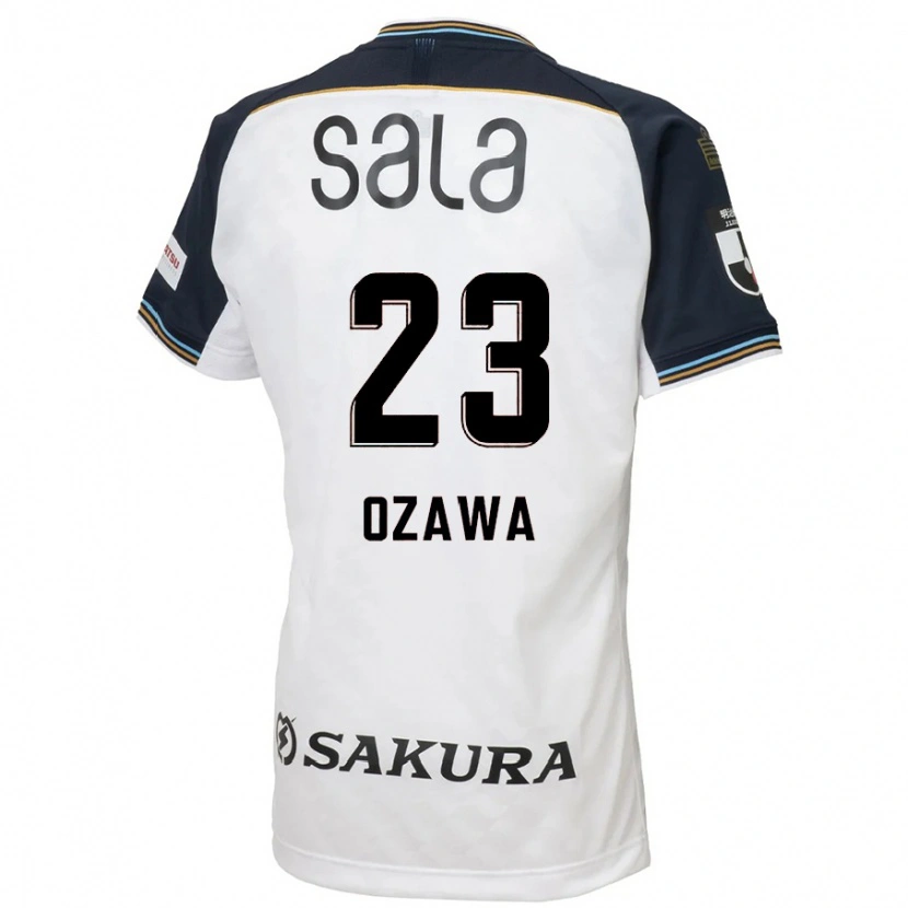 Danxen Kinderen Yugo Ozawa #23 Wit Zwart Uitshirt Uittenue 2025/26 T-Shirt