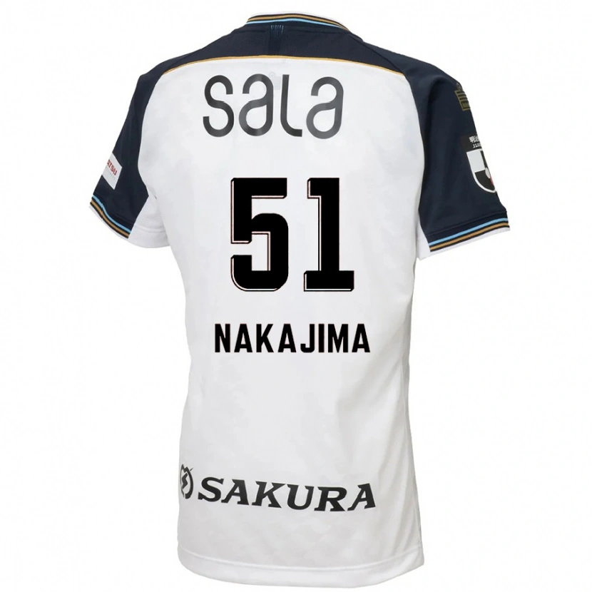 Danxen Kinderen Keitaro Nakajima #51 Wit Zwart Uitshirt Uittenue 2025/26 T-Shirt