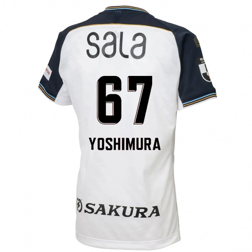 Danxen Kinderen Ryusei Yoshimura #67 Wit Zwart Uitshirt Uittenue 2025/26 T-Shirt