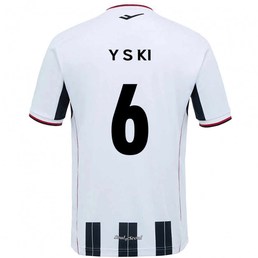 Danxen Kinderen Sung-Yueng Ki #6 Wit Zwart Uitshirt Uittenue 2025/26 T-Shirt