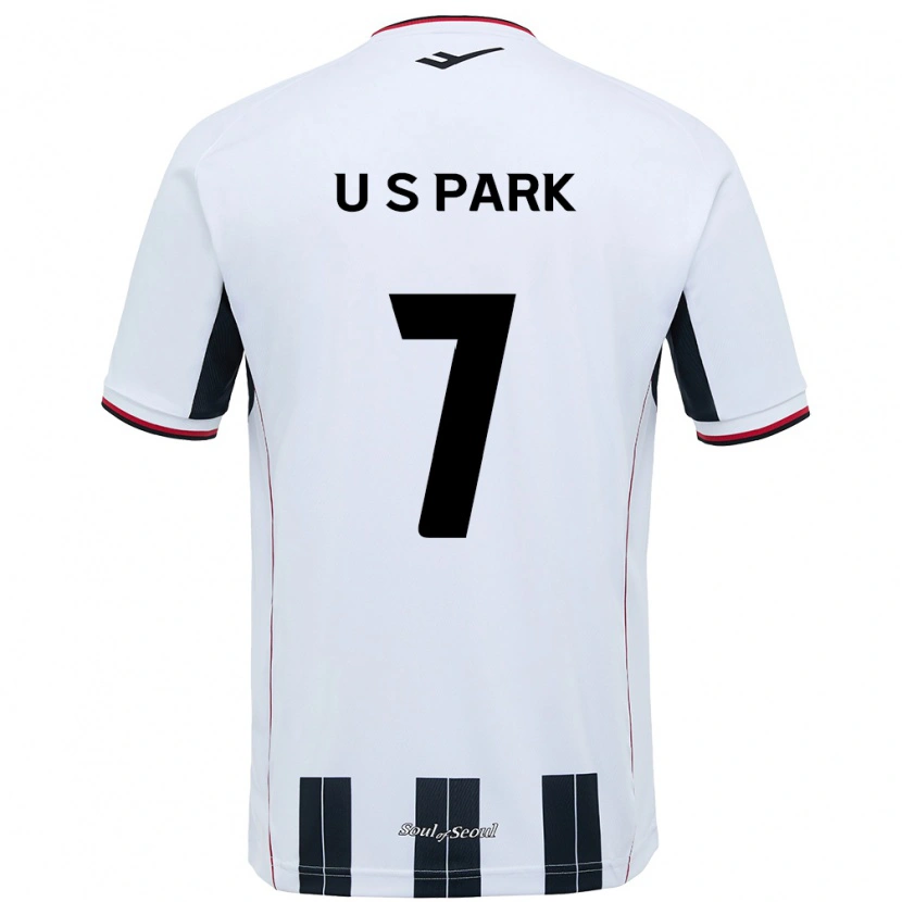 Danxen Kinderen Sun-Uk Park #7 Wit Zwart Uitshirt Uittenue 2025/26 T-Shirt