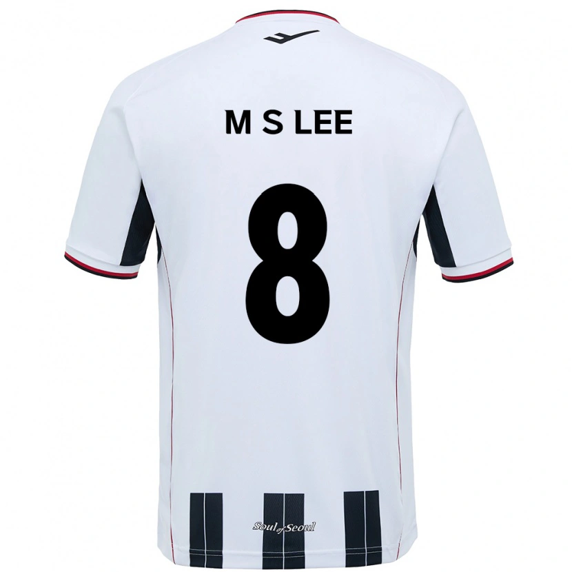 Danxen Kinderen Seung-Mo Lee #8 Wit Zwart Uitshirt Uittenue 2025/26 T-Shirt