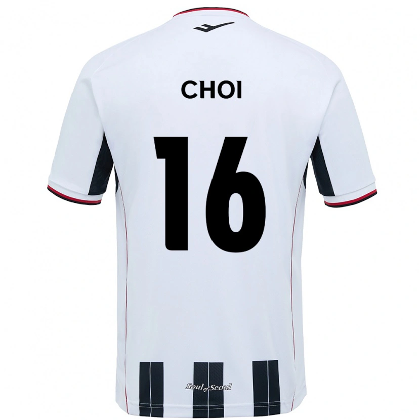 Danxen Kinderen Jun Choi #16 Wit Zwart Uitshirt Uittenue 2025/26 T-Shirt