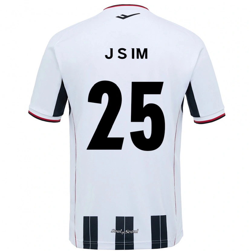 Danxen Kinderen Joon-Seob Im #25 Wit Zwart Uitshirt Uittenue 2025/26 T-Shirt