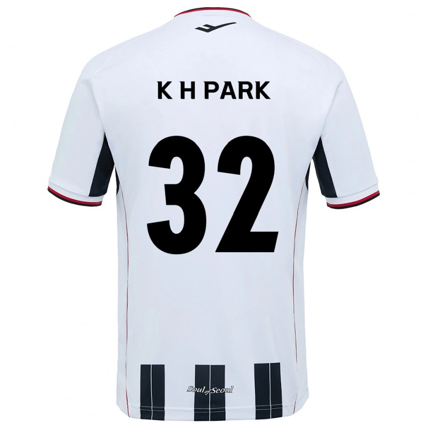 Danxen Kinderen Han-Kyul Park #32 Wit Zwart Uitshirt Uittenue 2025/26 T-Shirt