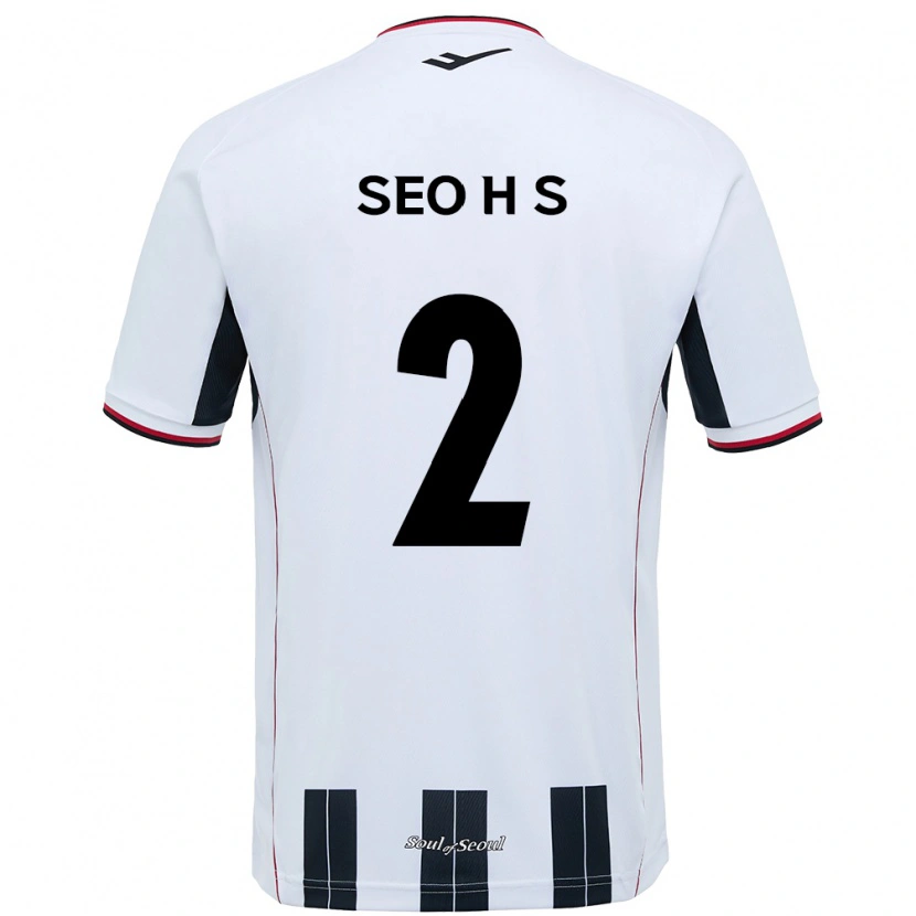 Danxen Kinderen Seo Hyeon-Suk #2 Wit Zwart Uitshirt Uittenue 2025/26 T-Shirt
