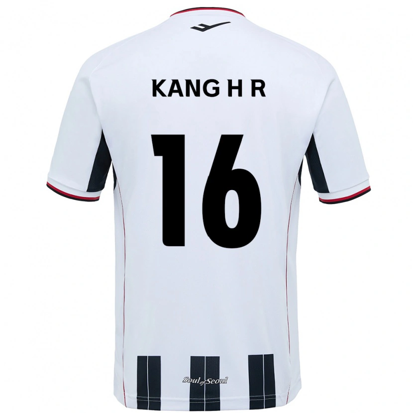 Danxen Kinderen Kang Hye-Rim #16 Wit Zwart Uitshirt Uittenue 2025/26 T-Shirt