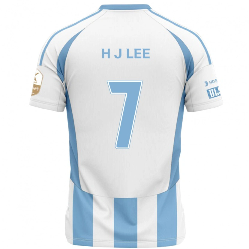 Danxen Kinderen Jae-Hun Lee #7 Wit Hemelsblauw Uitshirt Uittenue 2025/26 T-Shirt