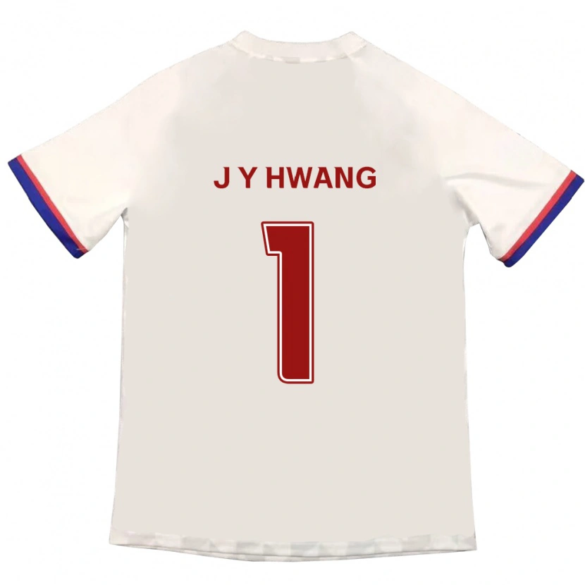 Danxen Kinderen Jae-Yun Hwang #1 Gebroken Wit Rood Uitshirt Uittenue 2025/26 T-Shirt