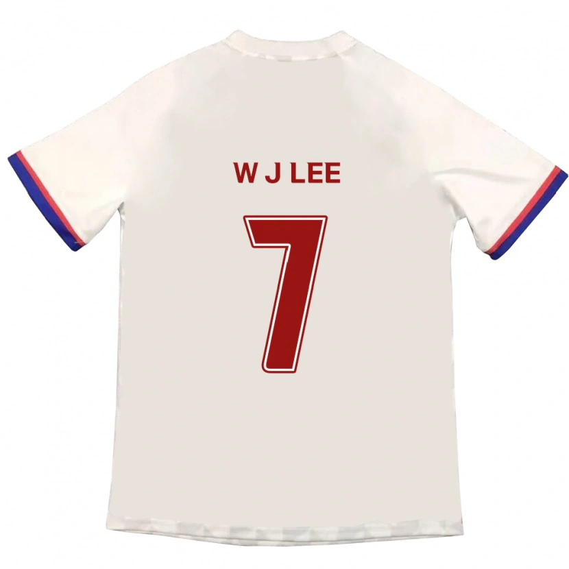 Danxen Kinderen Jae-Won Lee #7 Gebroken Wit Rood Uitshirt Uittenue 2025/26 T-Shirt