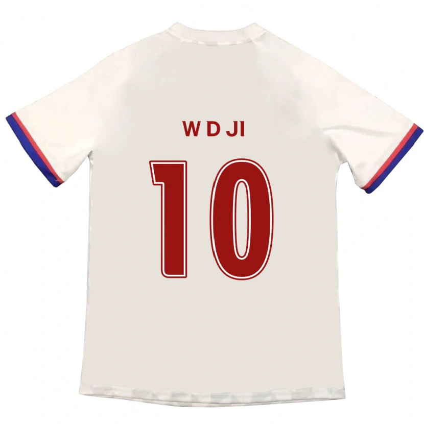 Danxen Kinderen Dong-Won Ji #10 Gebroken Wit Rood Uitshirt Uittenue 2025/26 T-Shirt
