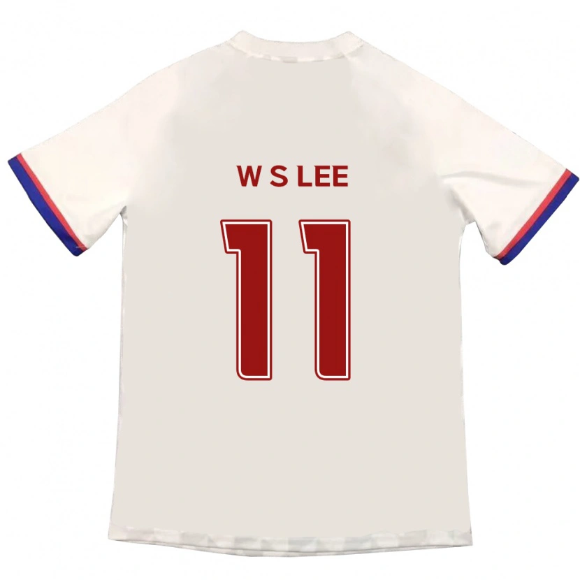 Danxen Kinderen Seung-Woo Lee #11 Gebroken Wit Rood Uitshirt Uittenue 2025/26 T-Shirt
