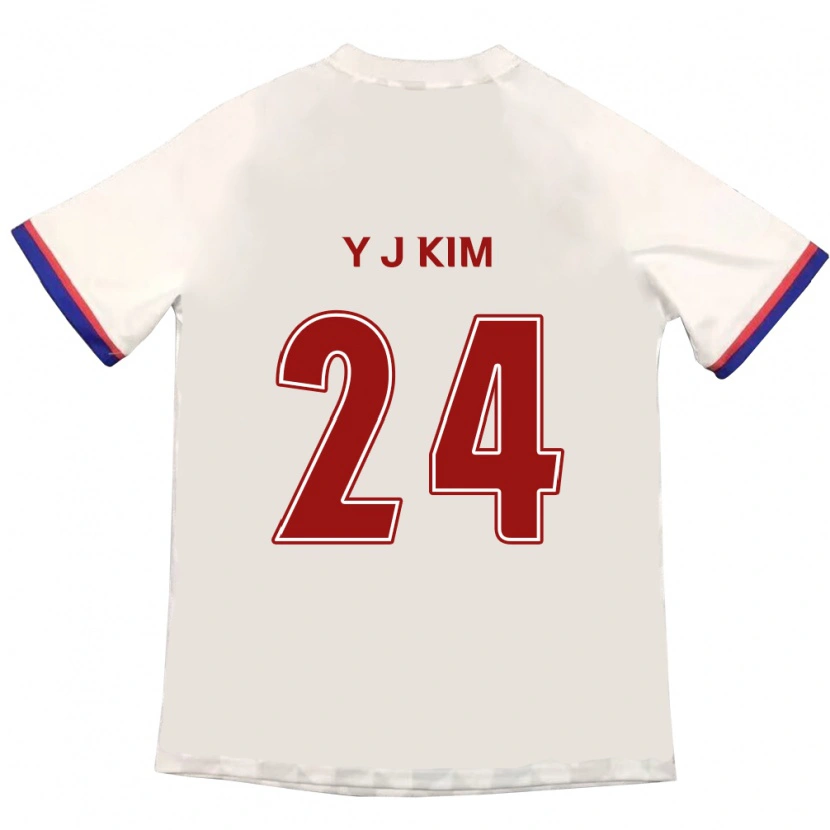Danxen Kinderen Ju-Yeop Kim #24 Gebroken Wit Rood Uitshirt Uittenue 2025/26 T-Shirt