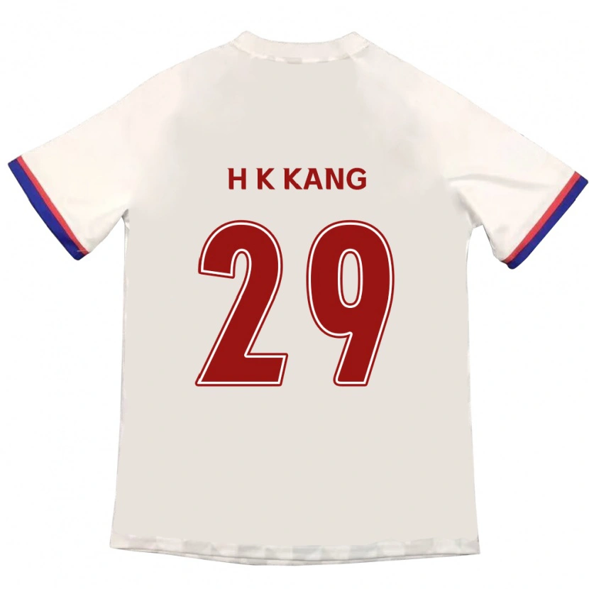 Danxen Kinderen Kyo-Hun Kang #29 Gebroken Wit Rood Uitshirt Uittenue 2025/26 T-Shirt