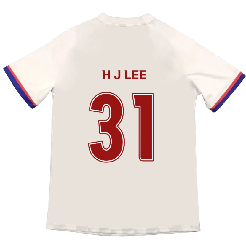 Danxen Kinderen Jae-Hoon Lee #31 Gebroken Wit Rood Uitshirt Uittenue 2025/26 T-Shirt