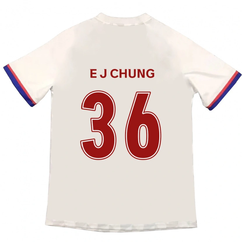 Danxen Kinderen Joshua Eui-Jin Chung #36 Gebroken Wit Rood Uitshirt Uittenue 2025/26 T-Shirt
