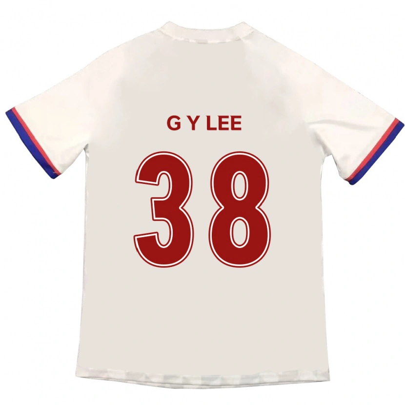 Danxen Kinderen Yun-Gun Lee #38 Gebroken Wit Rood Uitshirt Uittenue 2025/26 T-Shirt