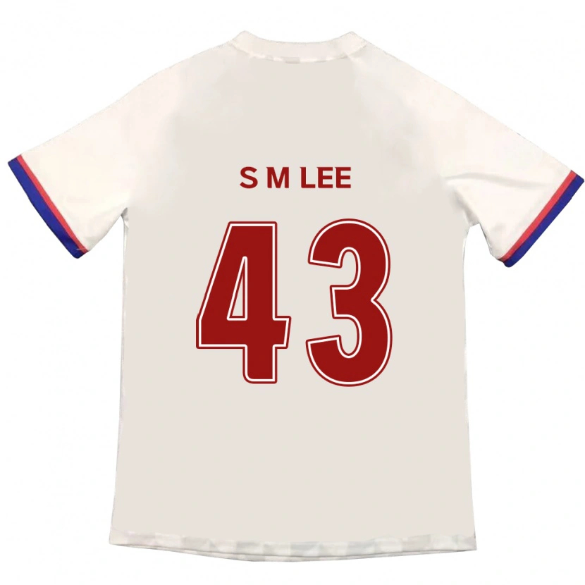 Danxen Kinderen Si-Myeong Lee #43 Gebroken Wit Rood Uitshirt Uittenue 2025/26 T-Shirt