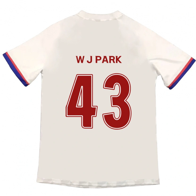 Danxen Kinderen Jin-Woo Park #43 Gebroken Wit Rood Uitshirt Uittenue 2025/26 T-Shirt