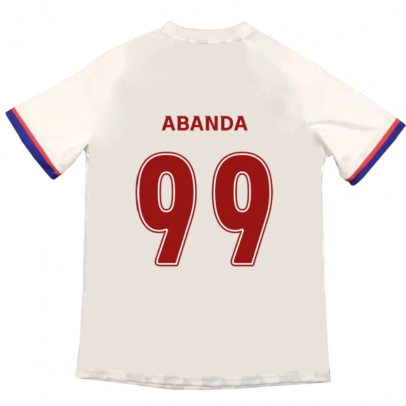 Danxen Kinderen Leroy Abanda #99 Gebroken Wit Rood Uitshirt Uittenue 2025/26 T-Shirt