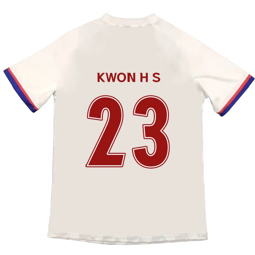 Danxen Kinderen Kwon Hui-Seon #23 Gebroken Wit Rood Uitshirt Uittenue 2025/26 T-Shirt