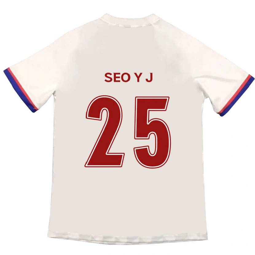 Danxen Kinderen Seo Ye-Jin #25 Gebroken Wit Rood Uitshirt Uittenue 2025/26 T-Shirt