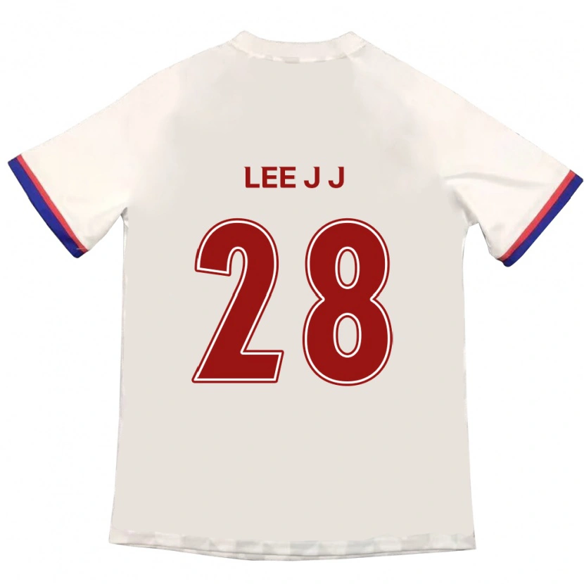 Danxen Kinderen Lee Jin-Joo #28 Gebroken Wit Rood Uitshirt Uittenue 2025/26 T-Shirt