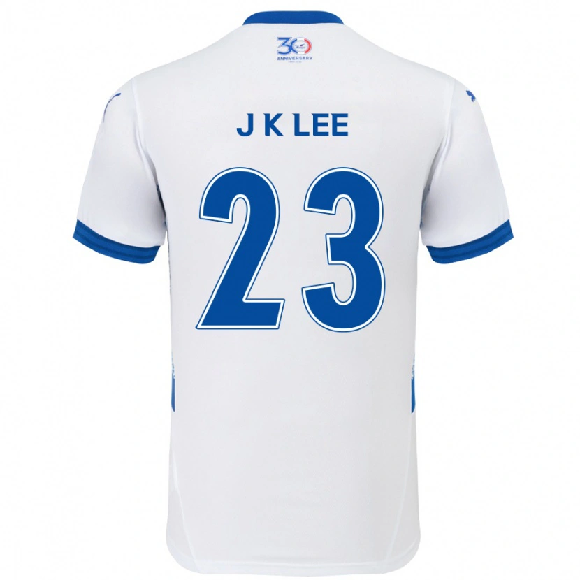 Danxen Kinderen Ki-Je Lee #23 Wit Koningsblauw Uitshirt Uittenue 2025/26 T-Shirt