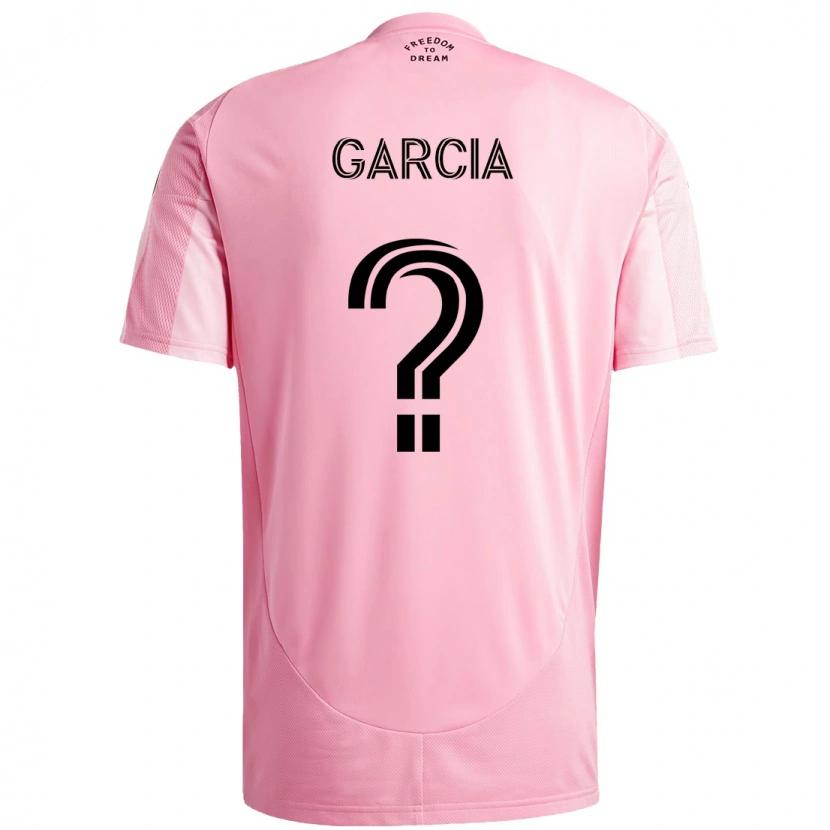 Danxen Heren Lesther Garcia #0 Roze Zwart Thuisshirt Thuistenue 2025/26 T-Shirt