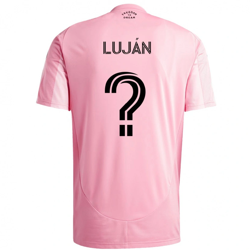Danxen Heren Gonzalo Luján #0 Roze Zwart Thuisshirt Thuistenue 2025/26 T-Shirt