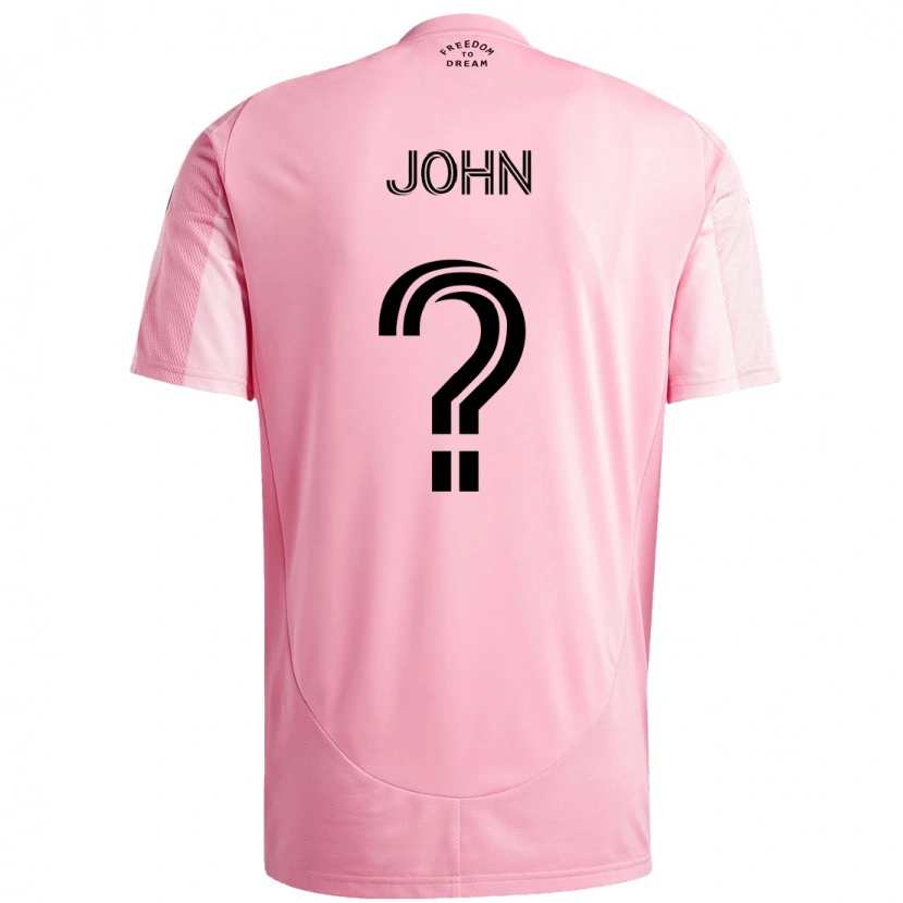 Danxen Heren Quinton John #0 Roze Zwart Thuisshirt Thuistenue 2025/26 T-Shirt