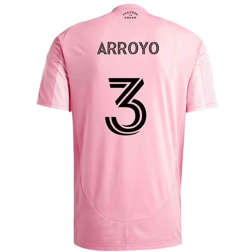 Danxen Heren Dixon Arroyo #3 Roze Zwart Thuisshirt Thuistenue 2025/26 T-Shirt