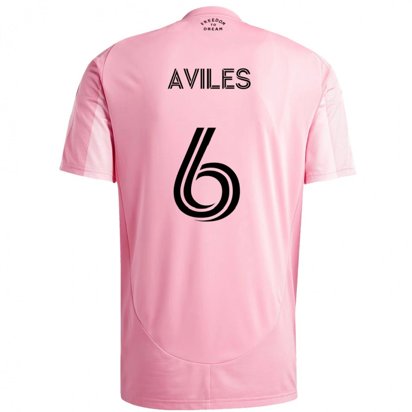 Danxen Heren Tomás Avilés #6 Roze Zwart Thuisshirt Thuistenue 2025/26 T-Shirt