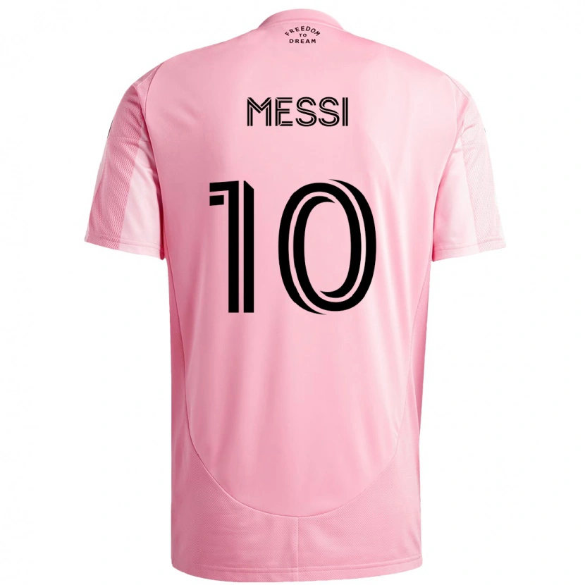 Danxen Heren Lionel Messi #10 Roze Zwart Thuisshirt Thuistenue 2025/26 T-Shirt