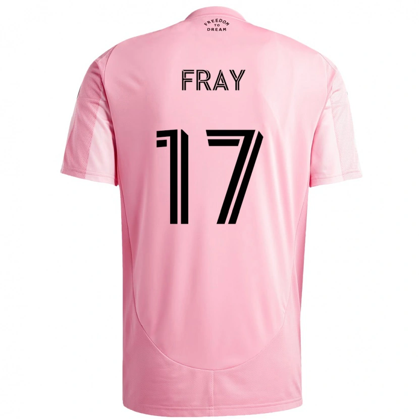 Danxen Heren Ian Fray #17 Roze Zwart Thuisshirt Thuistenue 2025/26 T-Shirt