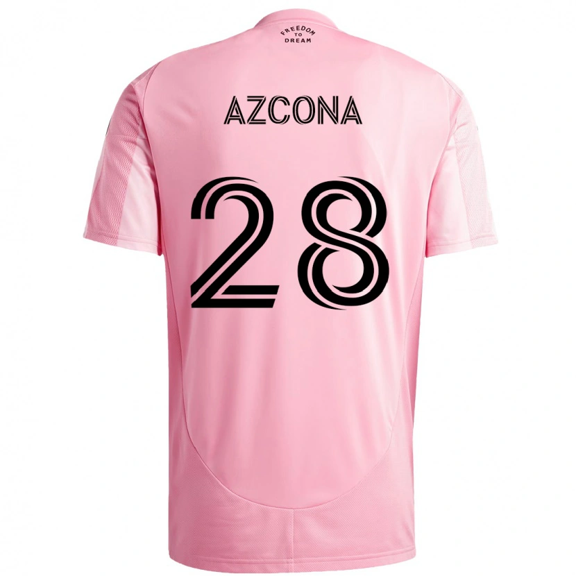 Danxen Heren Edison Azcona #28 Roze Zwart Thuisshirt Thuistenue 2025/26 T-Shirt