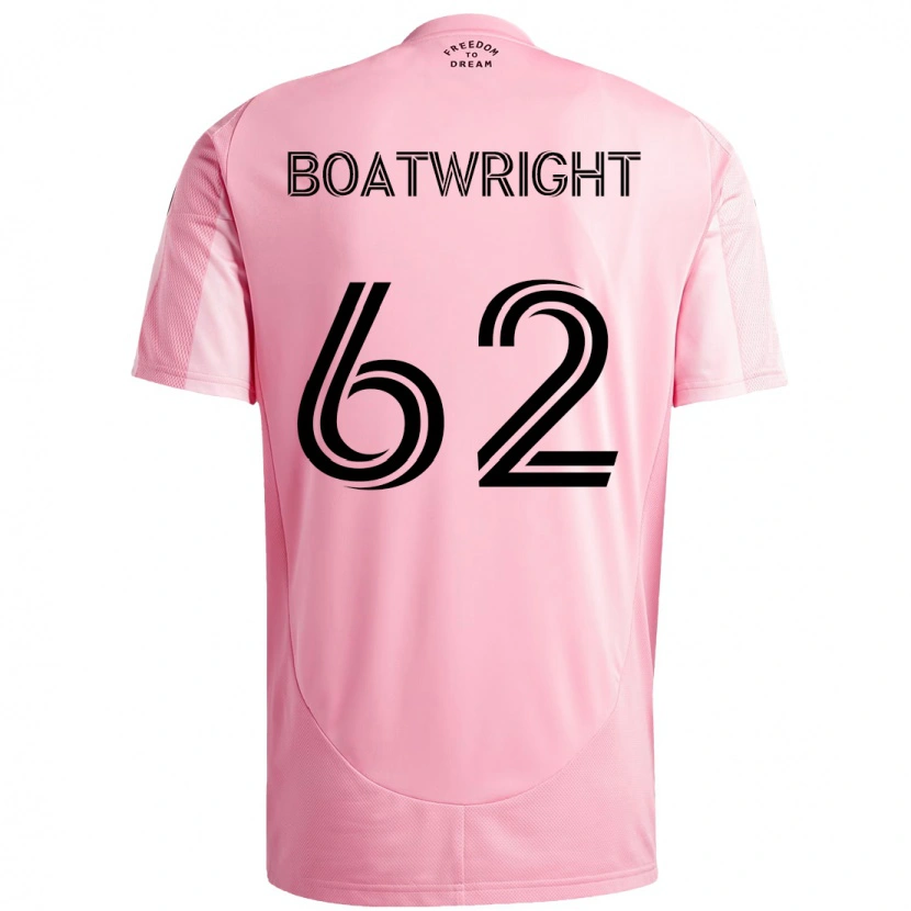 Danxen Heren Israel Boatwright #62 Roze Zwart Thuisshirt Thuistenue 2025/26 T-Shirt