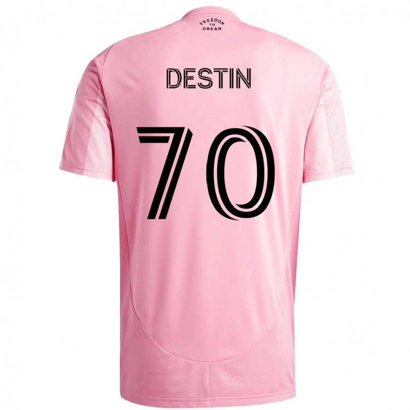 Danxen Heren Bryan Destin #70 Roze Zwart Thuisshirt Thuistenue 2025/26 T-Shirt
