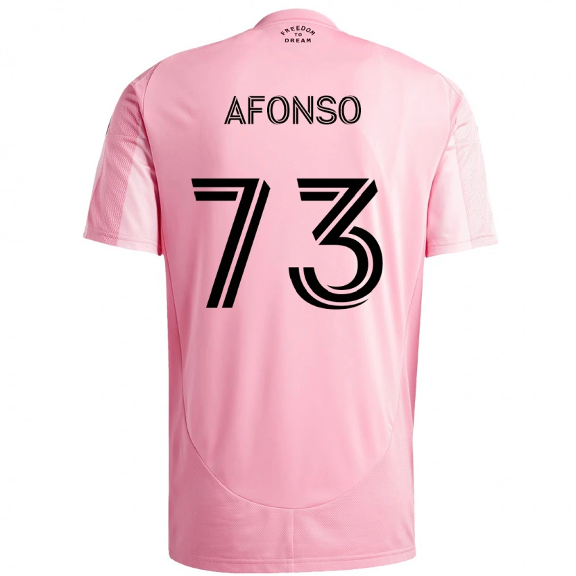 Danxen Heren Leo Afonso #73 Roze Zwart Thuisshirt Thuistenue 2025/26 T-Shirt