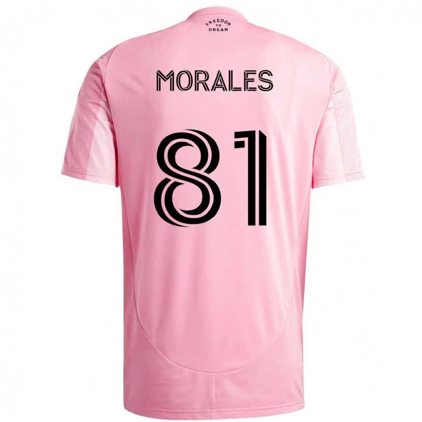 Danxen Heren Santiago Morales #81 Roze Zwart Thuisshirt Thuistenue 2025/26 T-Shirt