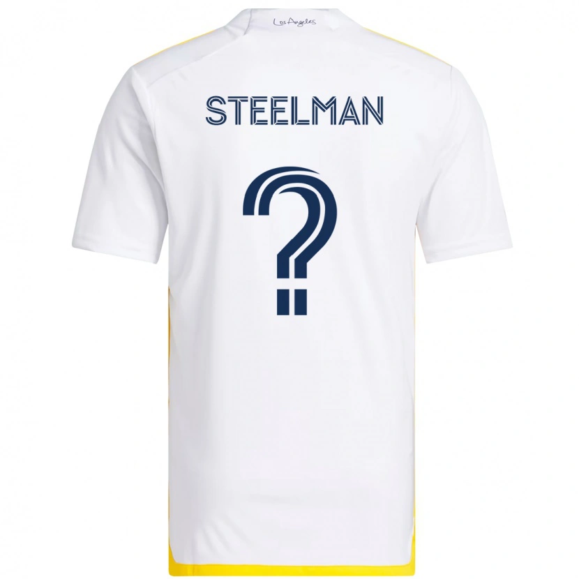 Danxen Heren Maximus Steelman #0 Wit Geel Thuisshirt Thuistenue 2025/26 T-Shirt