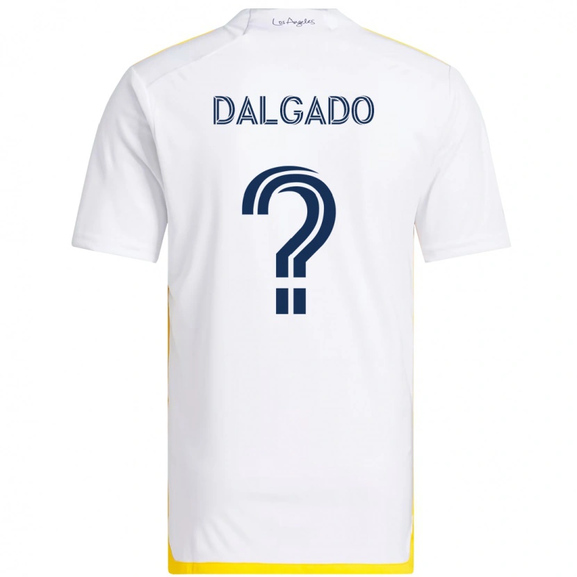 Danxen Heren Riley Dalgado #0 Wit Geel Thuisshirt Thuistenue 2025/26 T-Shirt