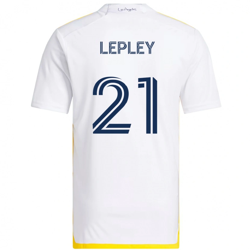 Danxen Heren Tucker Lepley #21 Wit Geel Thuisshirt Thuistenue 2025/26 T-Shirt