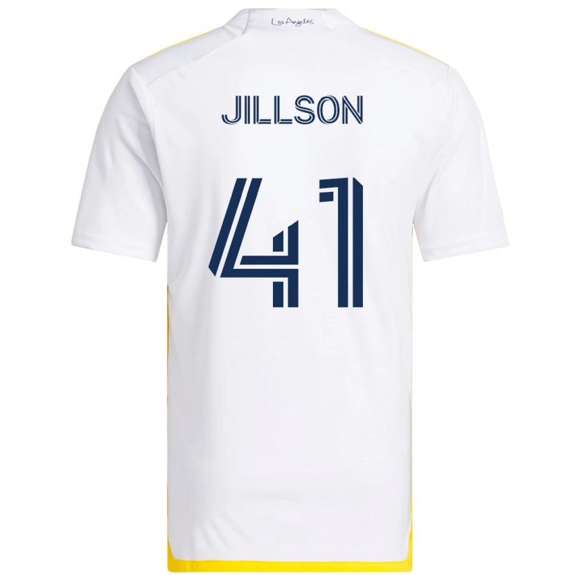 Danxen Heren Simon Jillson #41 Wit Geel Thuisshirt Thuistenue 2025/26 T-Shirt