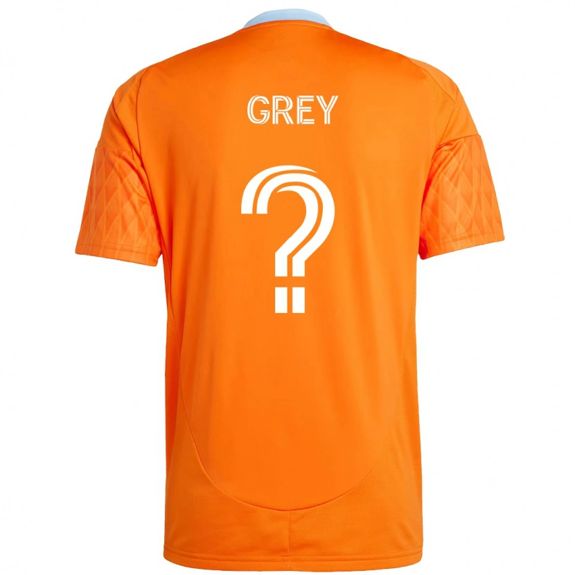 Danxen Heren Omar Grey #0 Oranje Wit Thuisshirt Thuistenue 2025/26 T-Shirt
