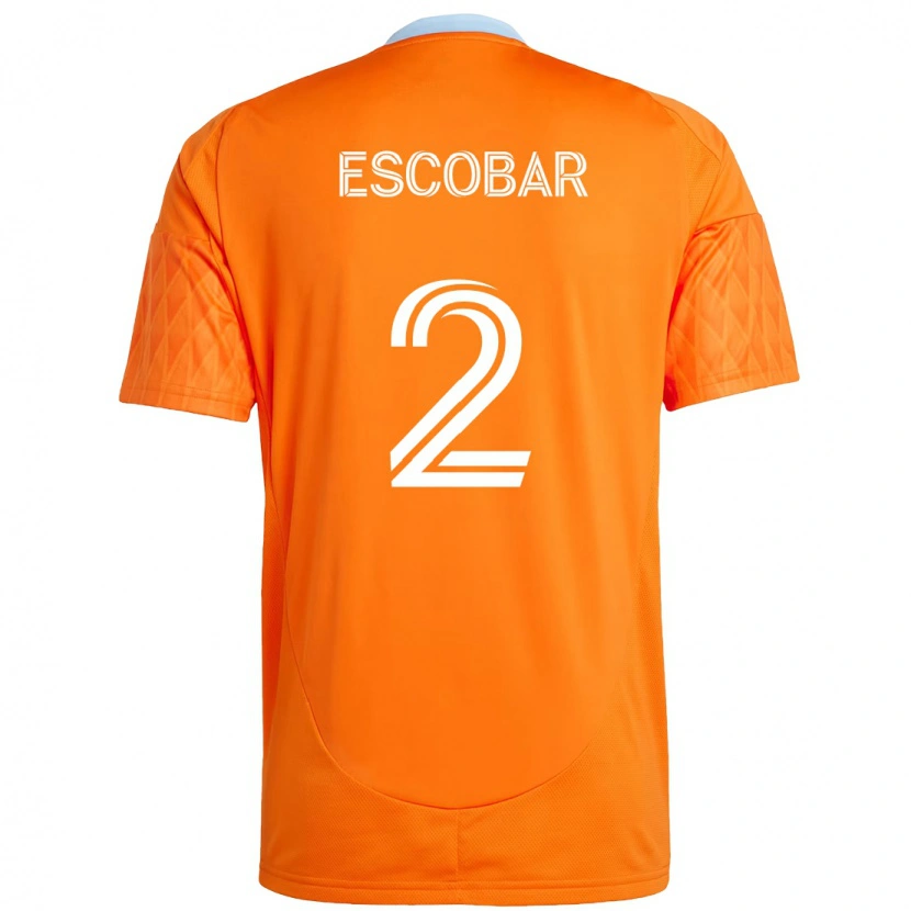Danxen Heren Franco Escobar #2 Oranje Wit Thuisshirt Thuistenue 2025/26 T-Shirt